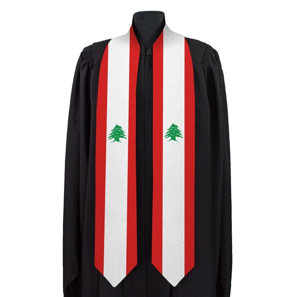 1456 Lebanon Graduation Sash National Flag Graduation Sash/Stole
